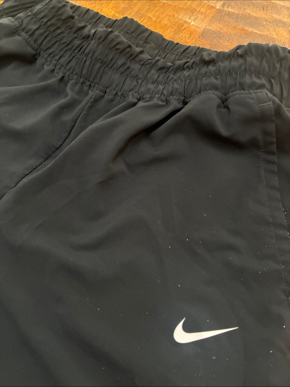 Nike Black Kids' Jogger Sweatpants with White Swoosh - Picture 3 of 5